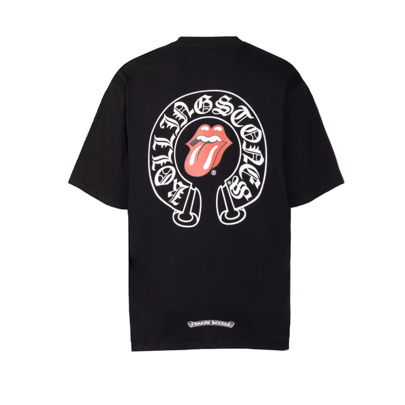 T-shirt noir avec logo Chrome Hearts