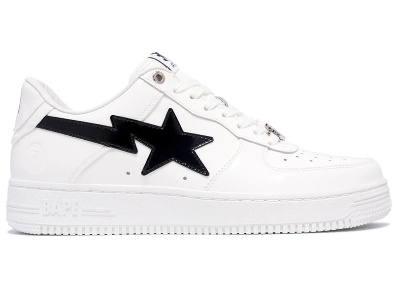 A Bathing Ape Bape Sta #2 Weißes Patent 