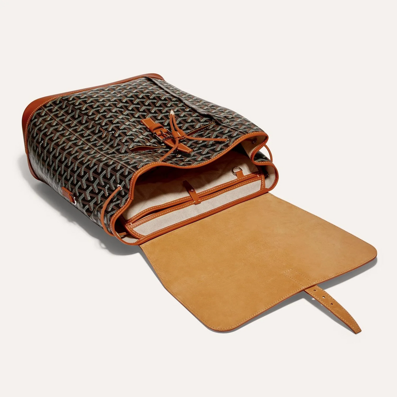 Goyard Alpin Sac à dos Goyardine Noir/Tan