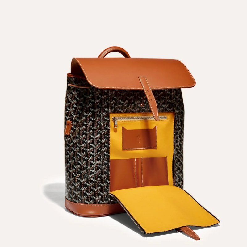 Goyard Alpin Sac à dos Goyardine Noir/Tan