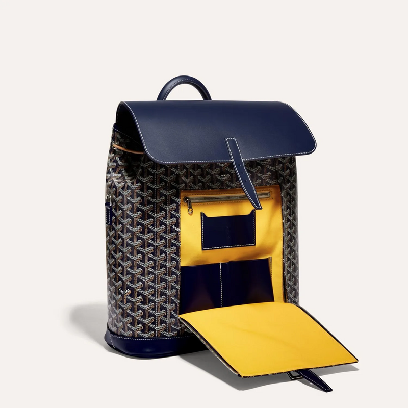 Goyard Alpin Sac à dos Goyardine Bleu Marine