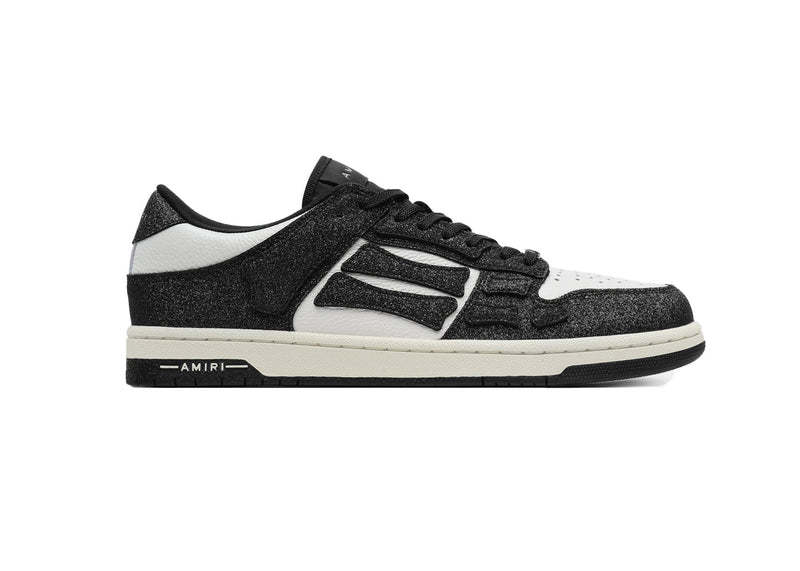 Haut AMIRI Skel Low Shimmer Noir Blanc 