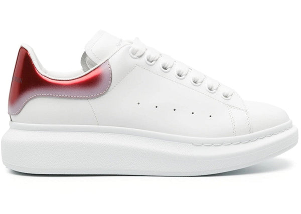 Alexander McQueen Oversized Weiß Rot Chrom Farbverlauf