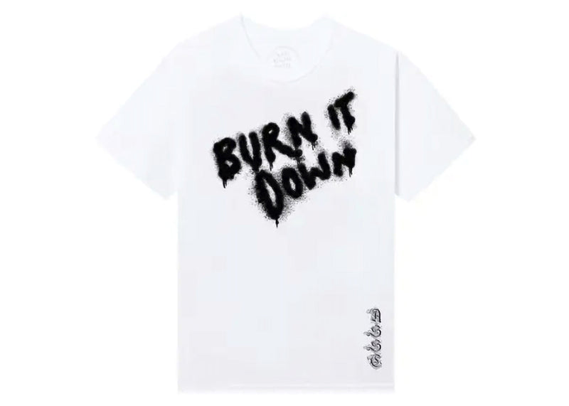 T-shirt blanc « Brûlez-le » du Anti Social Social Club 