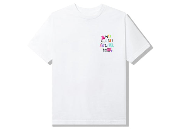 T-shirt blanc The Real Me du club social antisocial