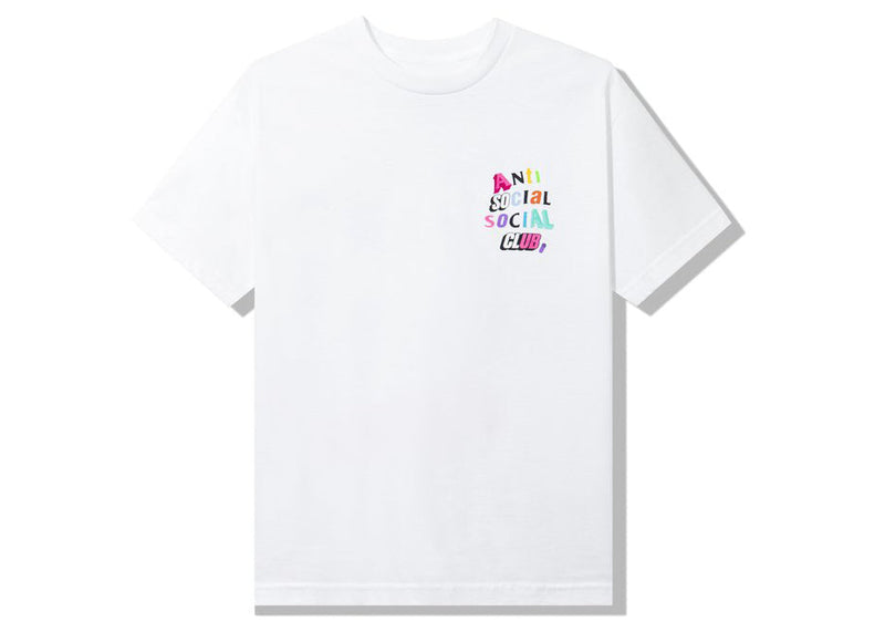 T-shirt blanc The Real Me du club social antisocial