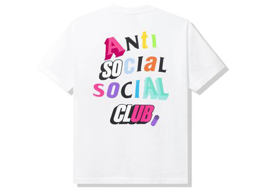 T-shirt blanc The Real Me du club social antisocial