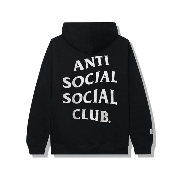 Sweat à capuche noir paranoïaque Anti Social Club x Undefeated