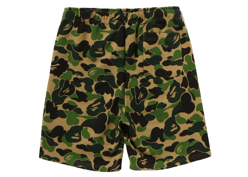Short de survêtement BAPE ABC Camo Shark vert 