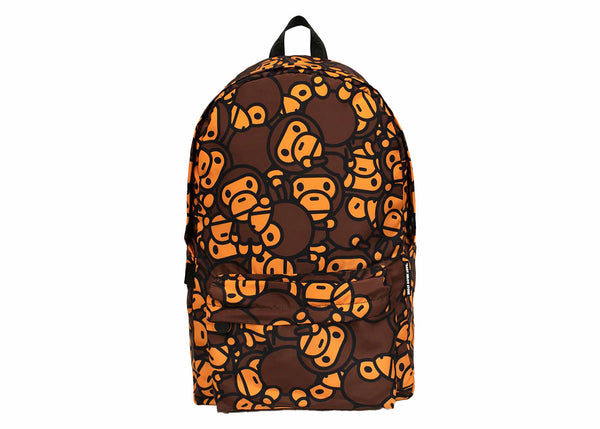 Grand sac à dos BAPE All Baby Milo marron 