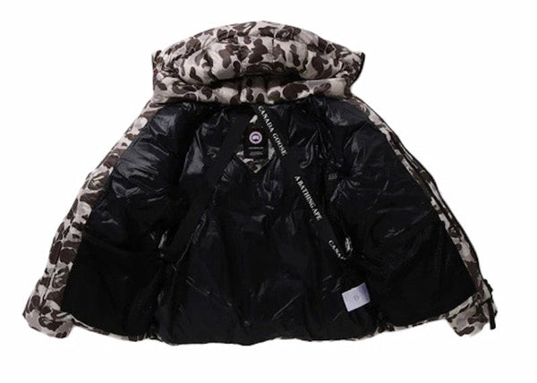Doudoune BAPE x Canada Goose Crofton Gris 