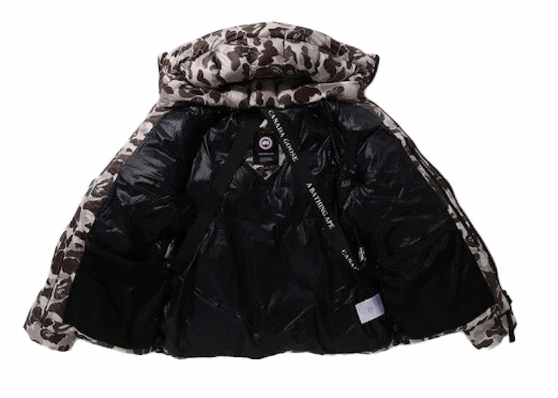 Doudoune BAPE x Canada Goose Crofton Gris 