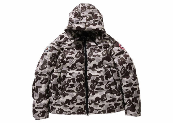Doudoune BAPE x Canada Goose Crofton Gris 