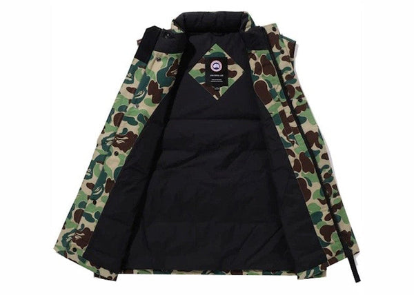 Gilet Freestyle BAPE x Canada Goose Vert