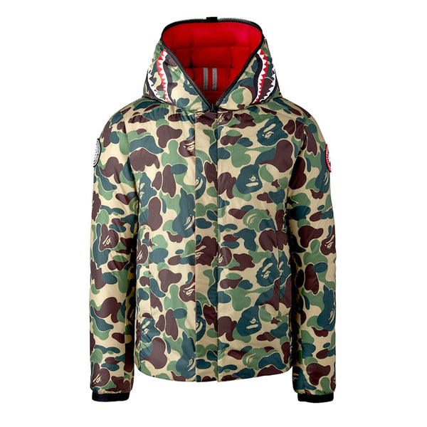 Sweat à capuche BAPE x Canada Goose x Concepts Crofton Shark Rouge/ABC Camo 