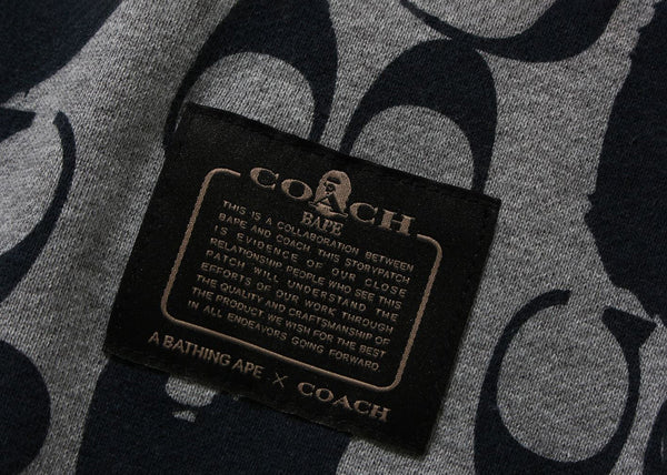 Sweat à capuche BAPE x Coach bleu marine 