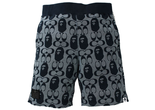 Short de survêtement BAPE x Coach bleu marine