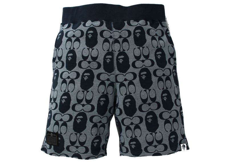 Short de survêtement BAPE x Coach bleu marine