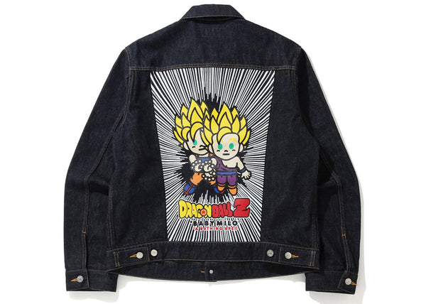 Veste en jean BAPE x Dragon Ball Z Baby Milo Big Ape Head Indigo