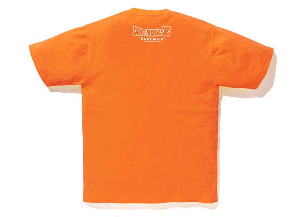 T-shirt BAPE x Dragon Ball Z Son Goku et Son Gohan Baby Milo Orange