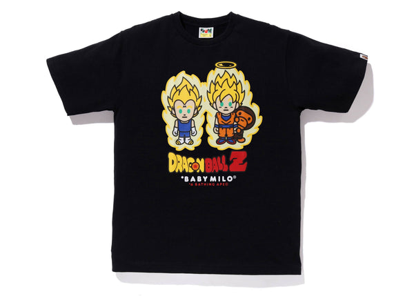 T-shirt BAPE x Dragon Ball Z Super Saiyan Vegeta &amp; Son Goku Baby Milo Noir