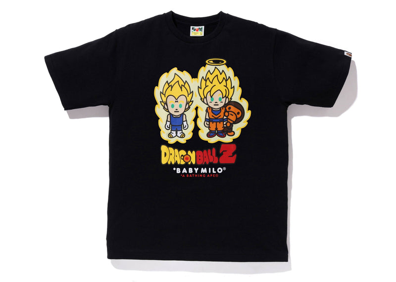 T-shirt BAPE x Dragon Ball Z Super Saiyan Vegeta &amp; Son Goku Baby Milo Noir