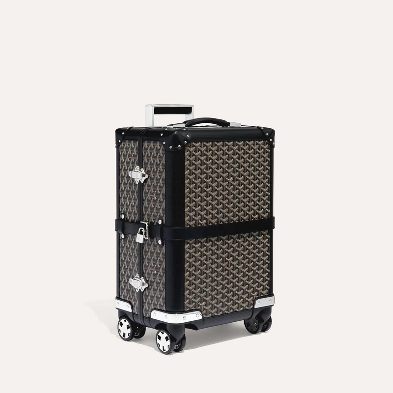 Goyard Aba Bourget Valise Goyardine Noir