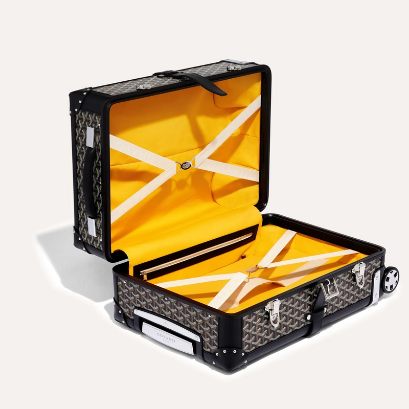 Goyard Aba Bourget Valise Goyardine Noir