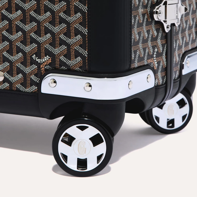 Goyard Aba Bourget Valise Goyardine Noir