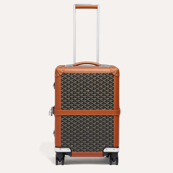 Goyard Aba Bourget Valise Goyardine Noir &amp; Tan