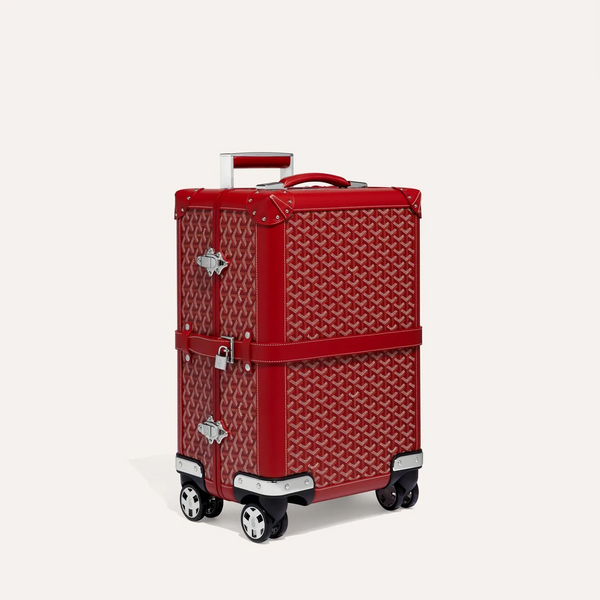 Valise Goyard Aba Bourget Goyardine Rouge