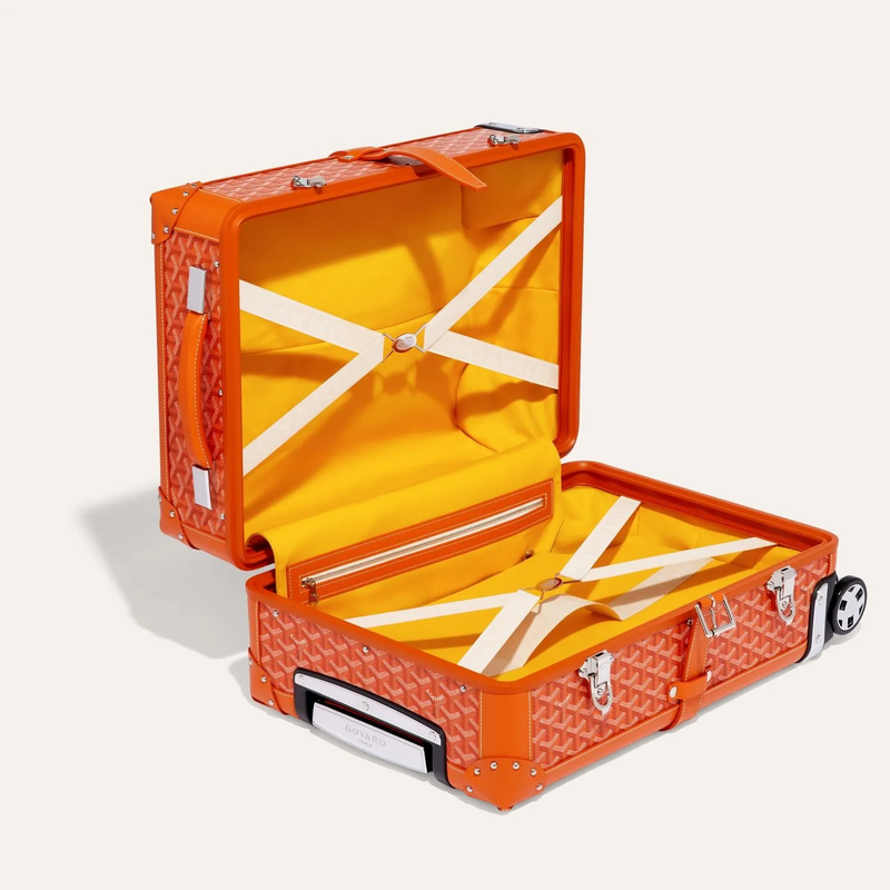 Valise Goyard Aba Bourget Goyardine Orange