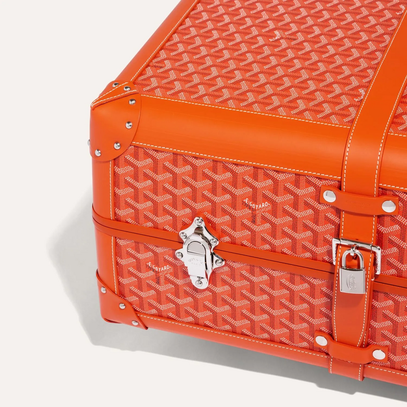 Valise Goyard Aba Bourget Goyardine Orange