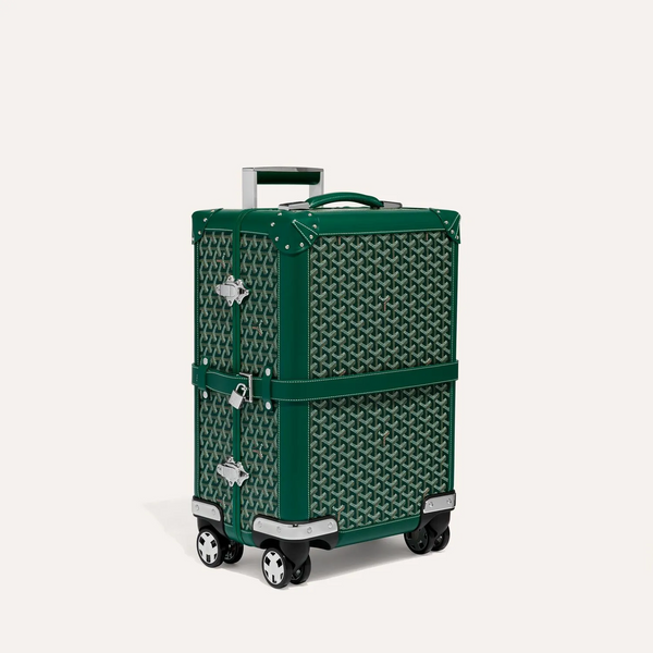 Toile enduite Goyard Chevron Vert Bourget PM