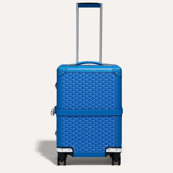 Valise Goyard Aba Bourget Goyardine Bleu