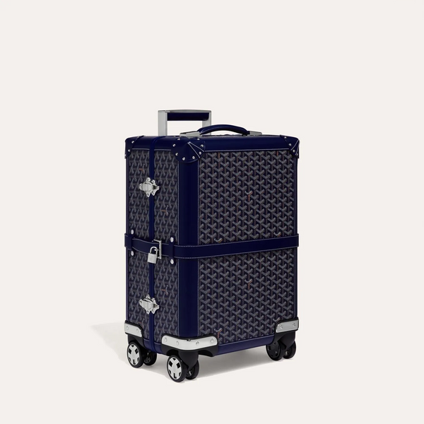 Valise Goyard Aba Bourget Goyardine Bleu Marine