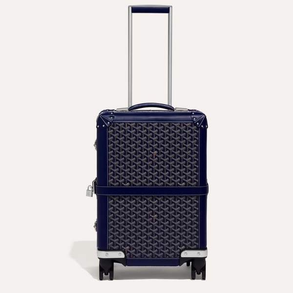 Valise Goyard Aba Bourget Goyardine Bleu Marine