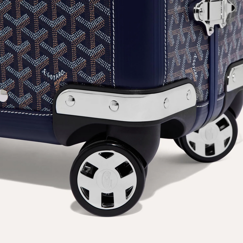 Valise Goyard Aba Bourget Goyardine Bleu Marine