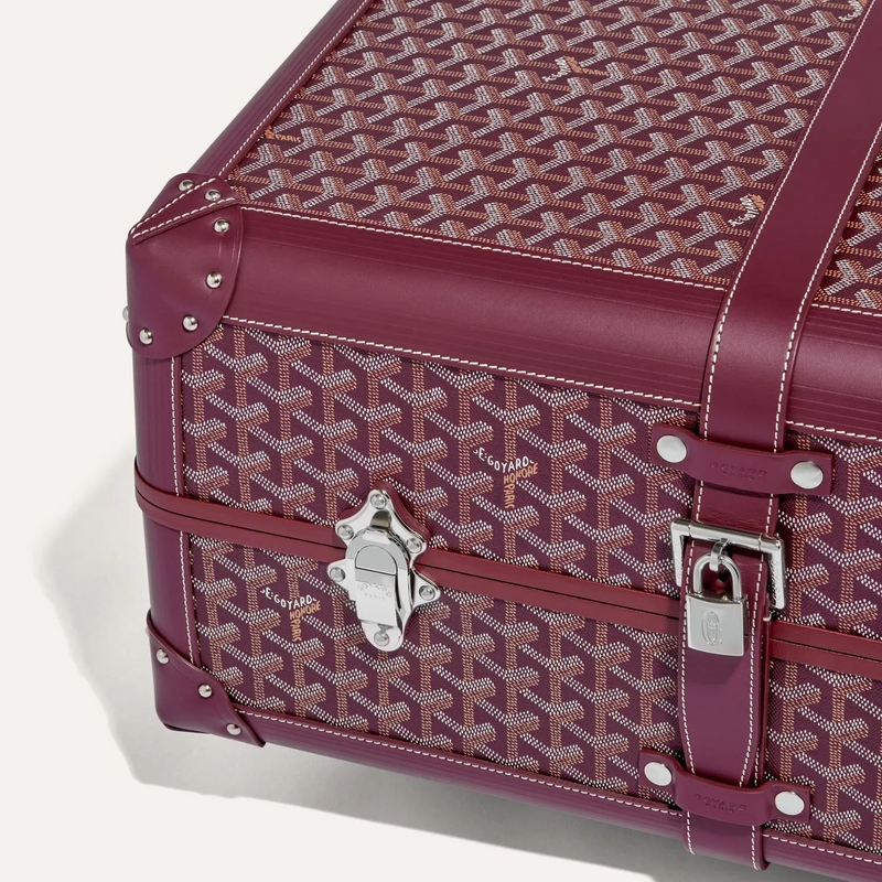 Goyard Aba Bourget Valise Goyardine Bordeaux