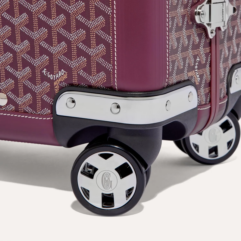 Goyard Aba Bourget Valise Goyardine Bordeaux