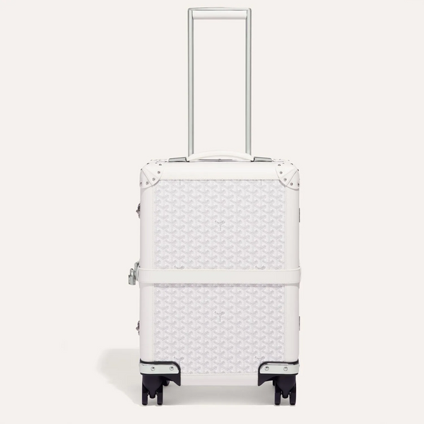 Valise Goyard Aba Bourget Goyardine Blanc