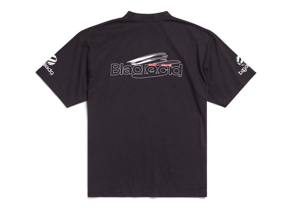 T-shirt Balenciaga coupe moyenne généré par l'IA, noir