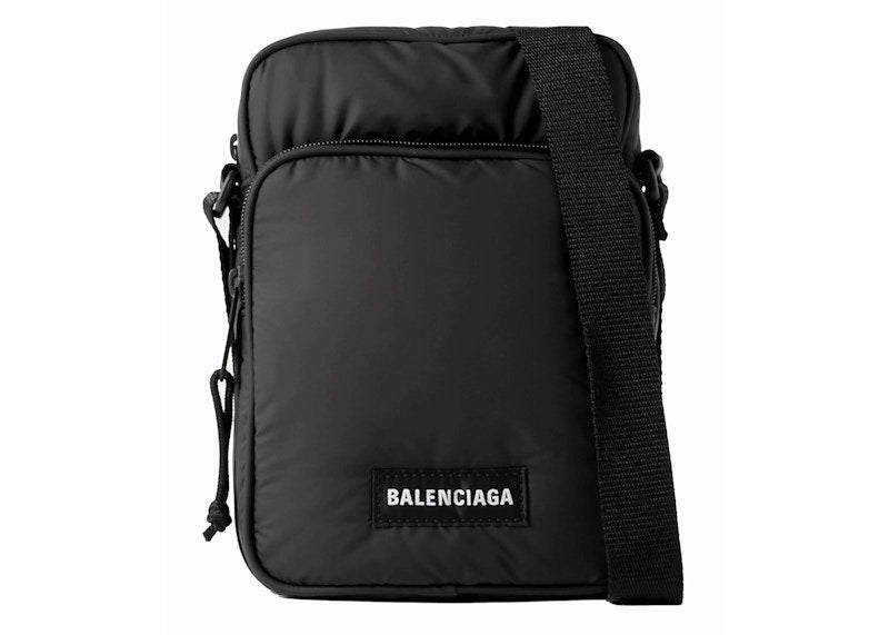 Sac à bandoulière Explorer zippé Balenciaga noir