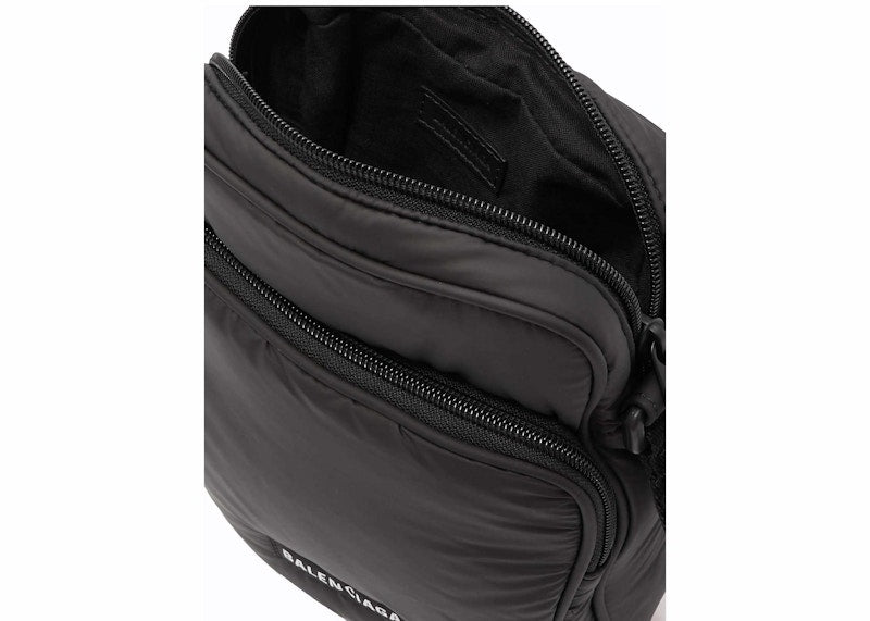 Sac à bandoulière Explorer zippé Balenciaga noir