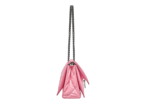 Petit sac Balenciaga Crush Chain matelassé rose