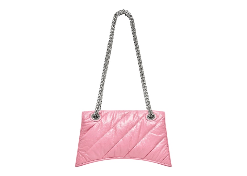 Petit sac Balenciaga Crush Chain matelassé rose