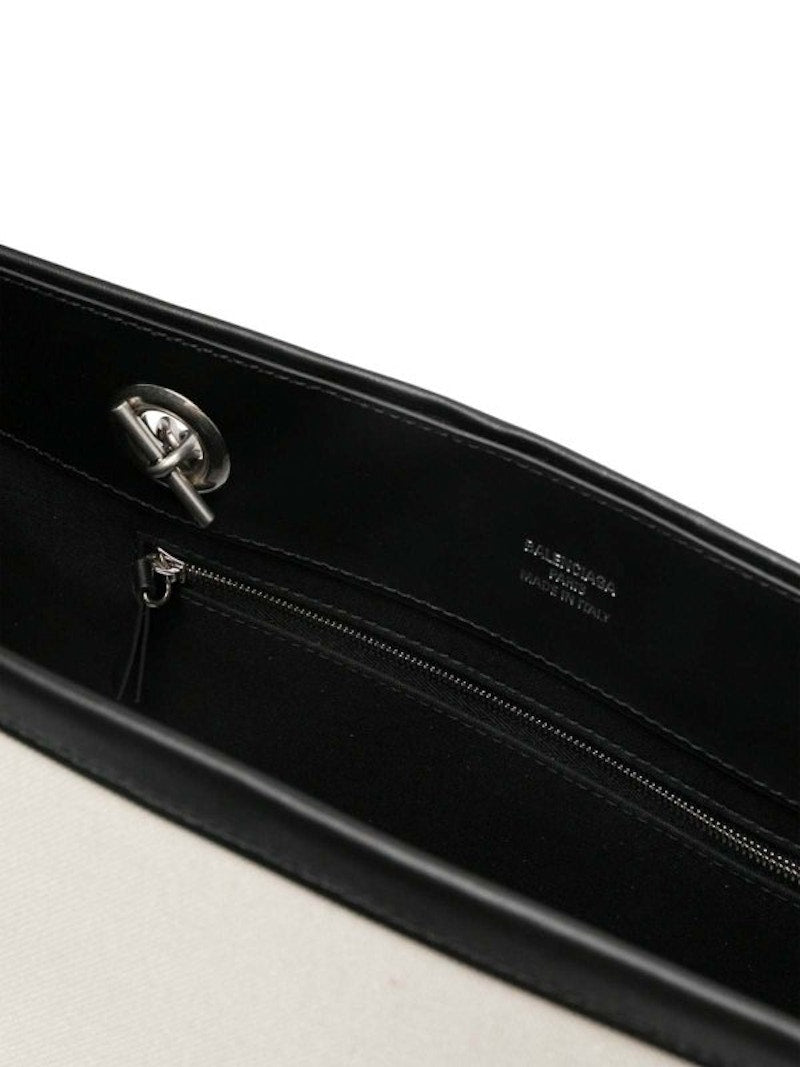 Sac fourre-tout Balenciaga Duty Free taille moyenne blanc/noir