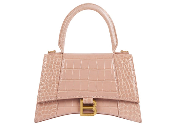 Sac à main Balenciaga Hourglass XS Rose
