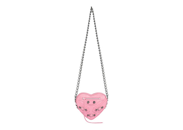 Mini sac Balenciaga Le Cagole Heart Rose