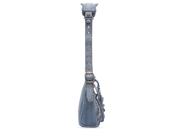 Sac à bandoulière Balenciaga Le Cagole XS Denim Blue